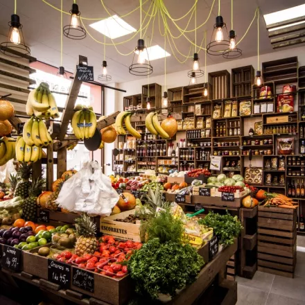 Rekonstrukce prodejny bio farma finální vzhled