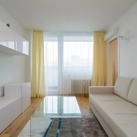 Rekonstrukce bytu Praha Krč obývací pokoj