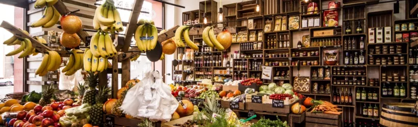 Rekonstrukce prodejny bio farma finální vzhled