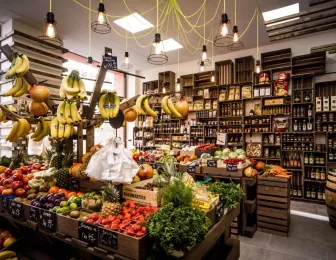 Rekonstrukce prodejny bio farma finální vzhled